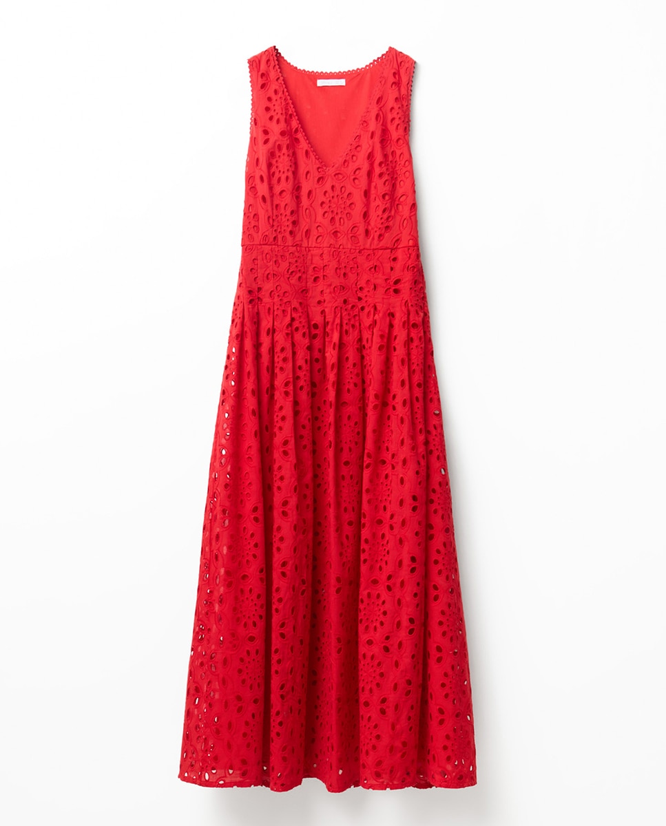 Vestido Schiffly Vermelho-6