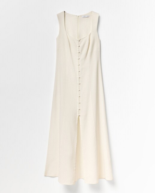 Imagen 0 de Vestido botones lino