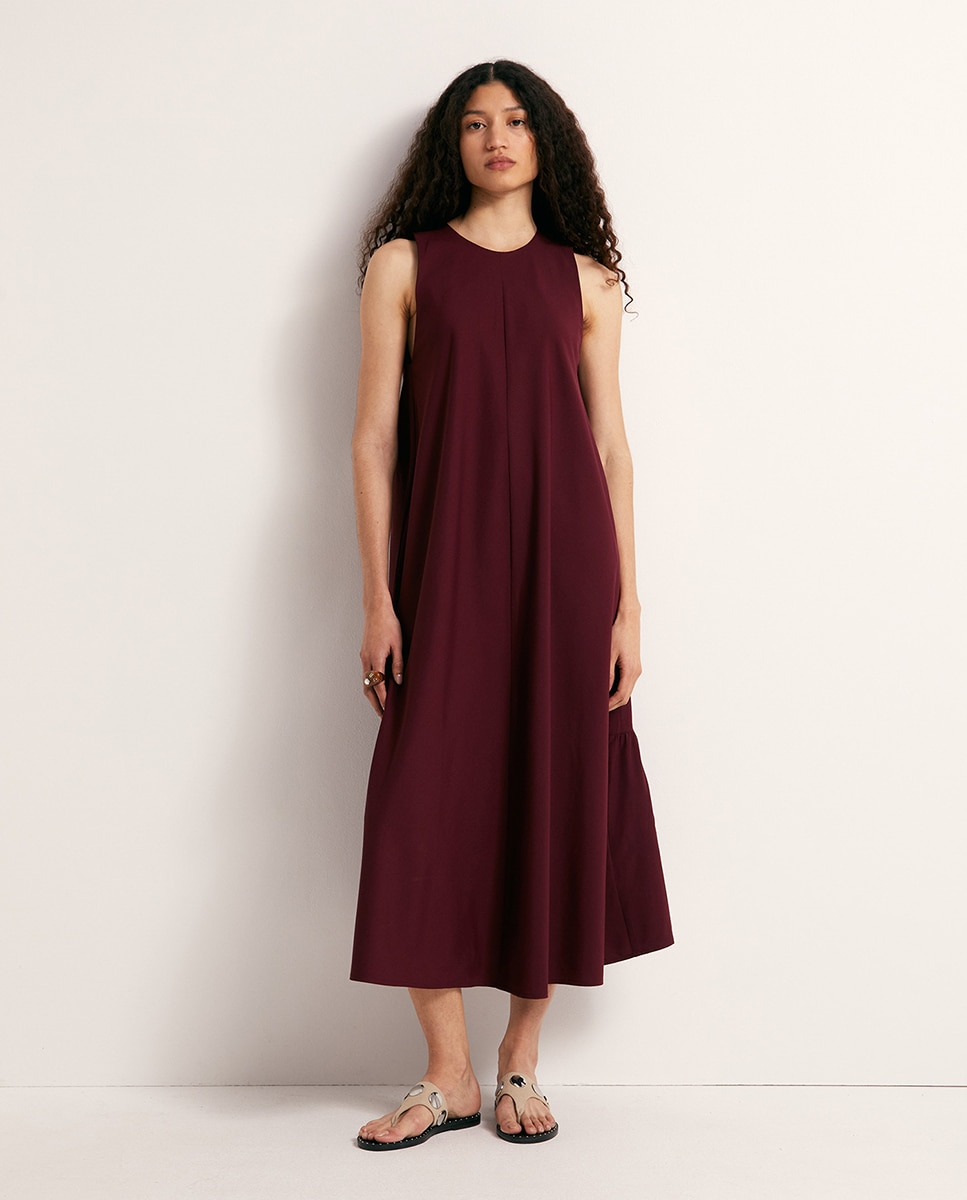 Sfera - Vestido espalda frunce.