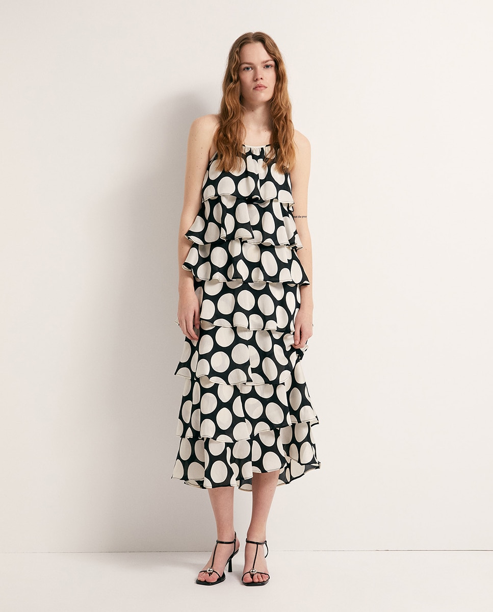 Imagem 0 de Vestido com Folhos