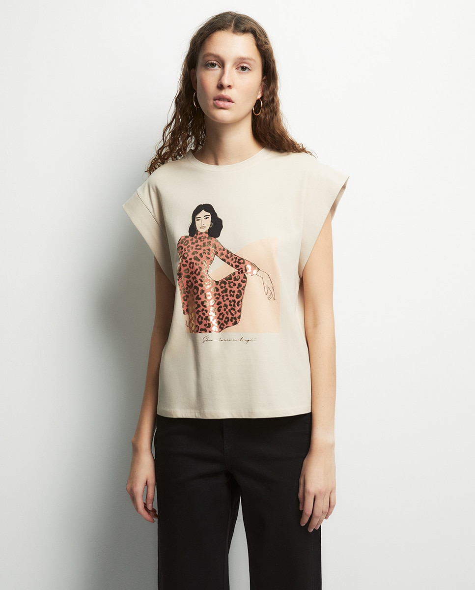 Imagem 0 de T-shirt com Ilustração