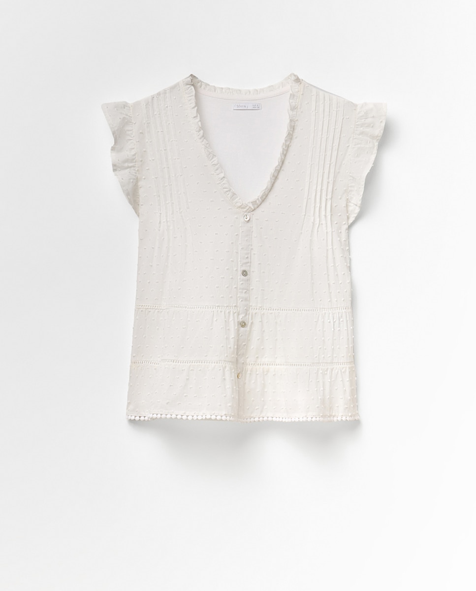 T-shirt com Plumetti Branco-5