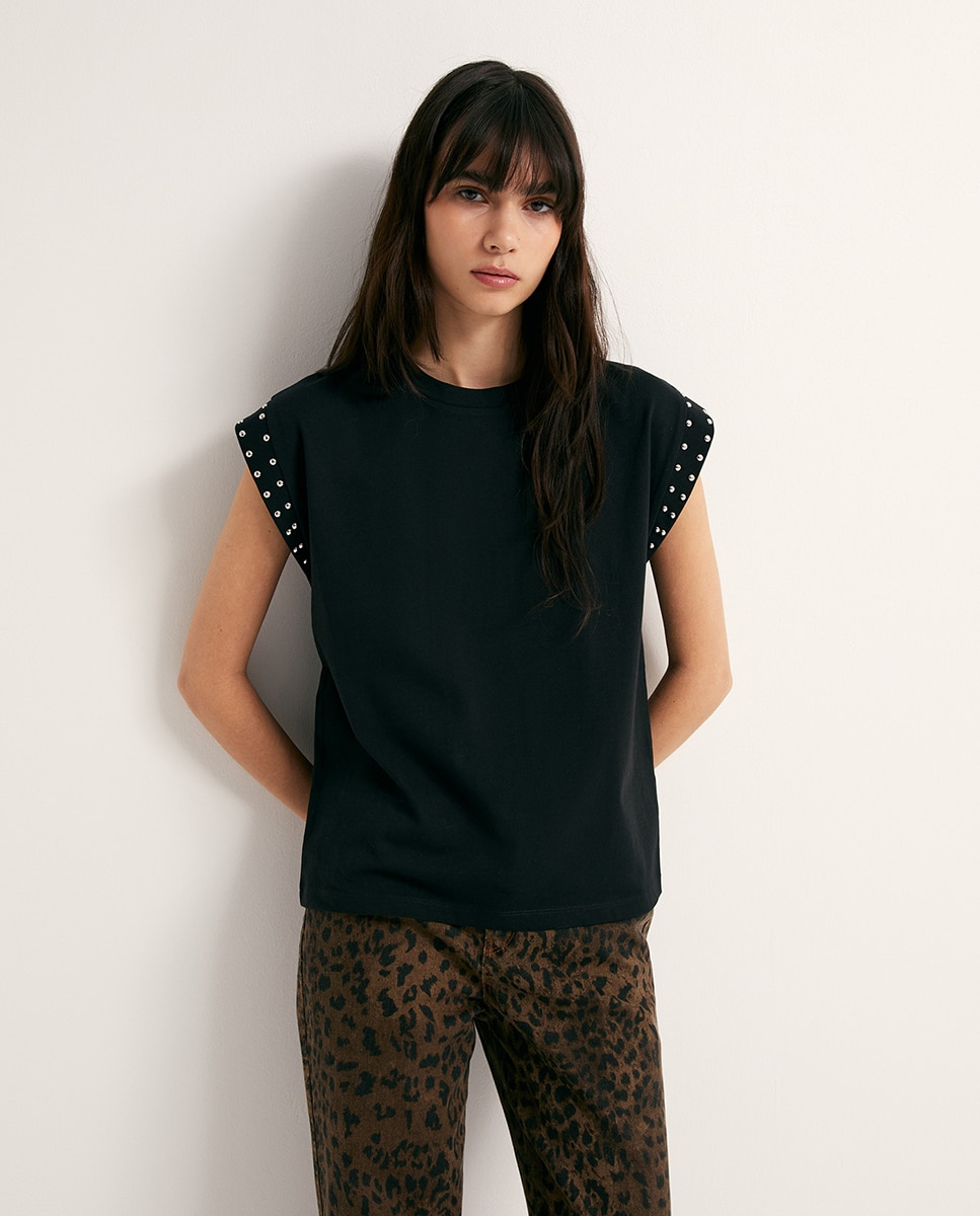 Imagem 0 de T-shirt com Tachas