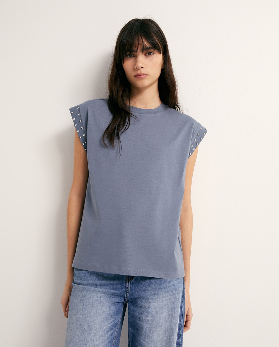 Imagem 0 de T-shirt com Tachas