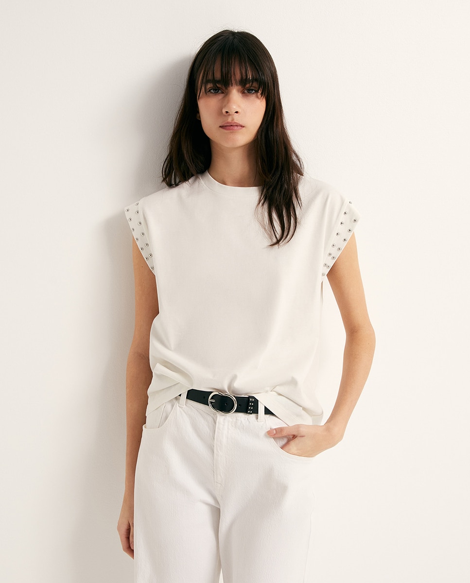 Imagem 0 de T-shirt com Tachas