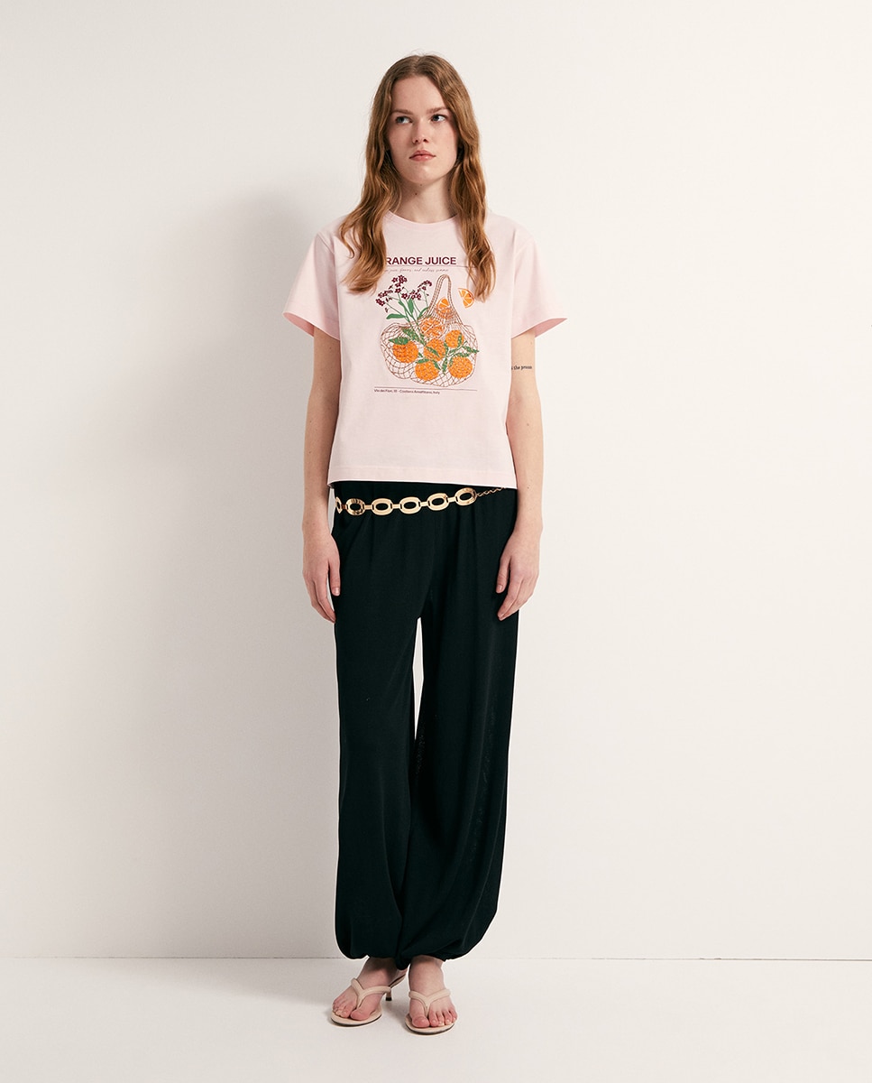 T-shirt Summer Rosa-claro-2