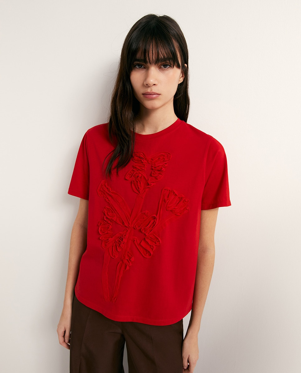 Imagem 0 de T-shirt com Adorno