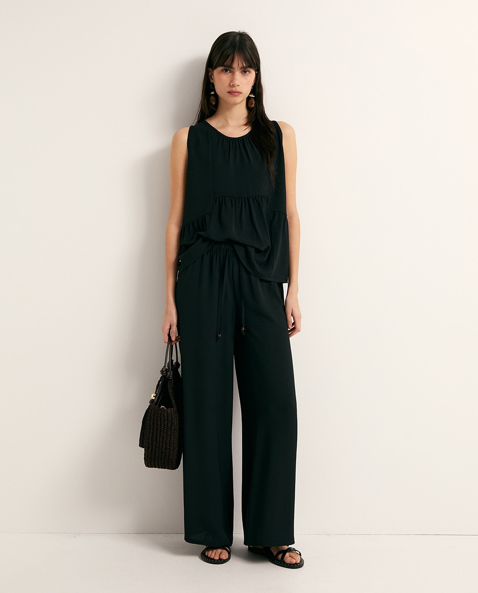 Blusa Fluida Preto-2
