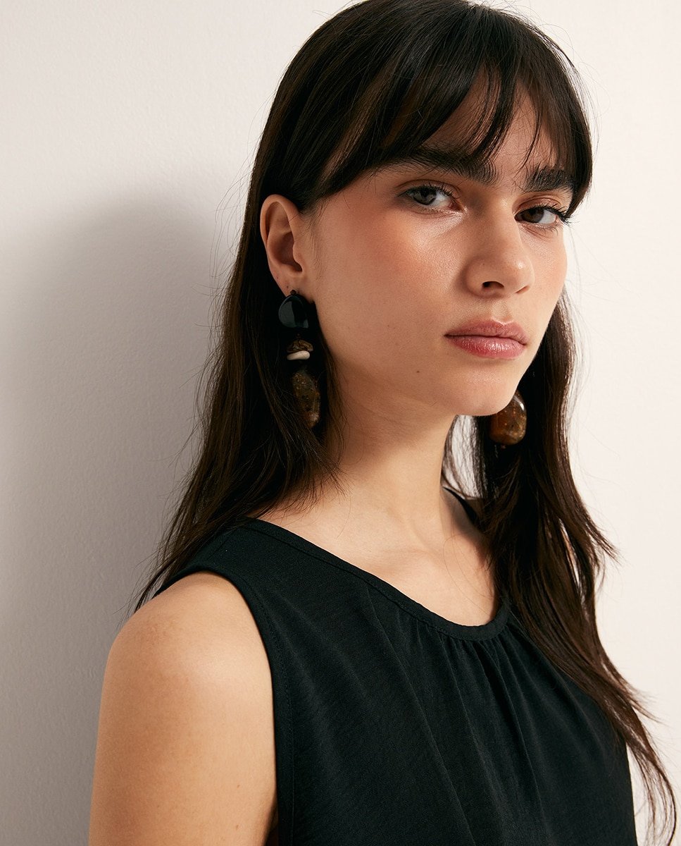 Blusa Fluida Preto-3