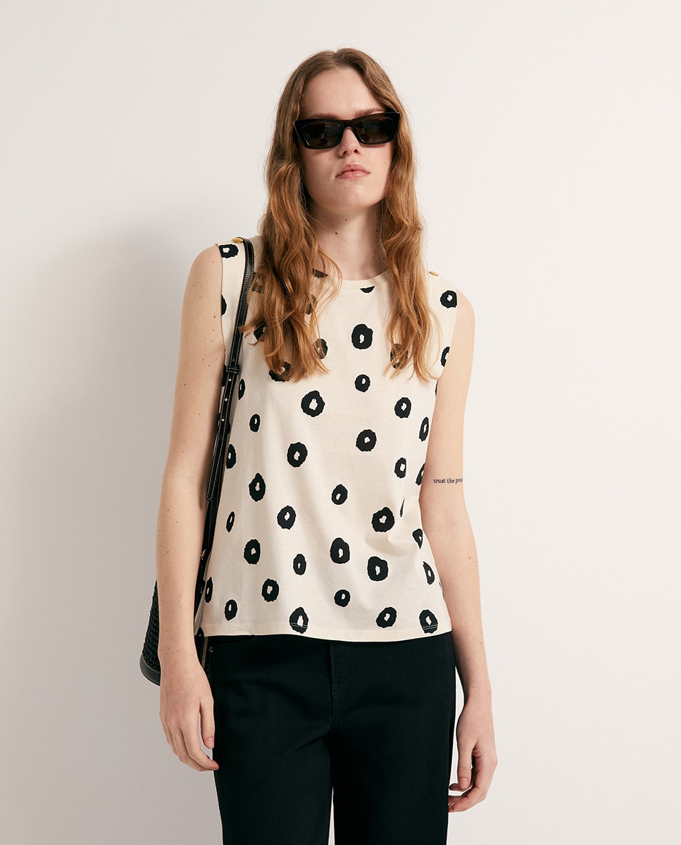 T-shirt estampada Cru-1