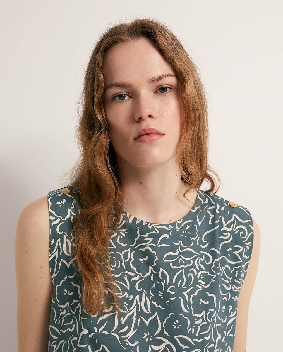 T-shirt estampada Verde-3