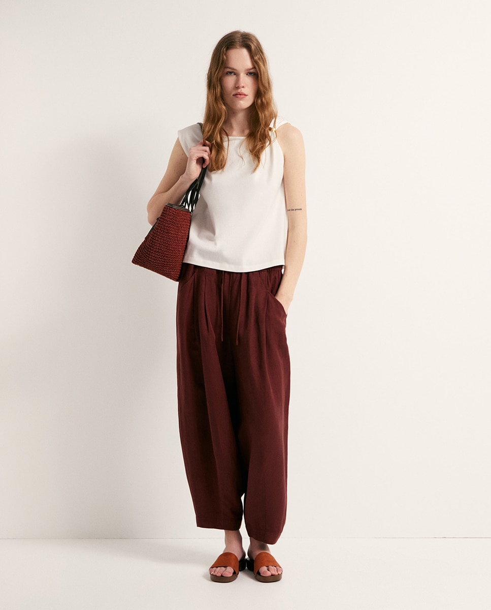 Top com Peça Metálica Cru-2