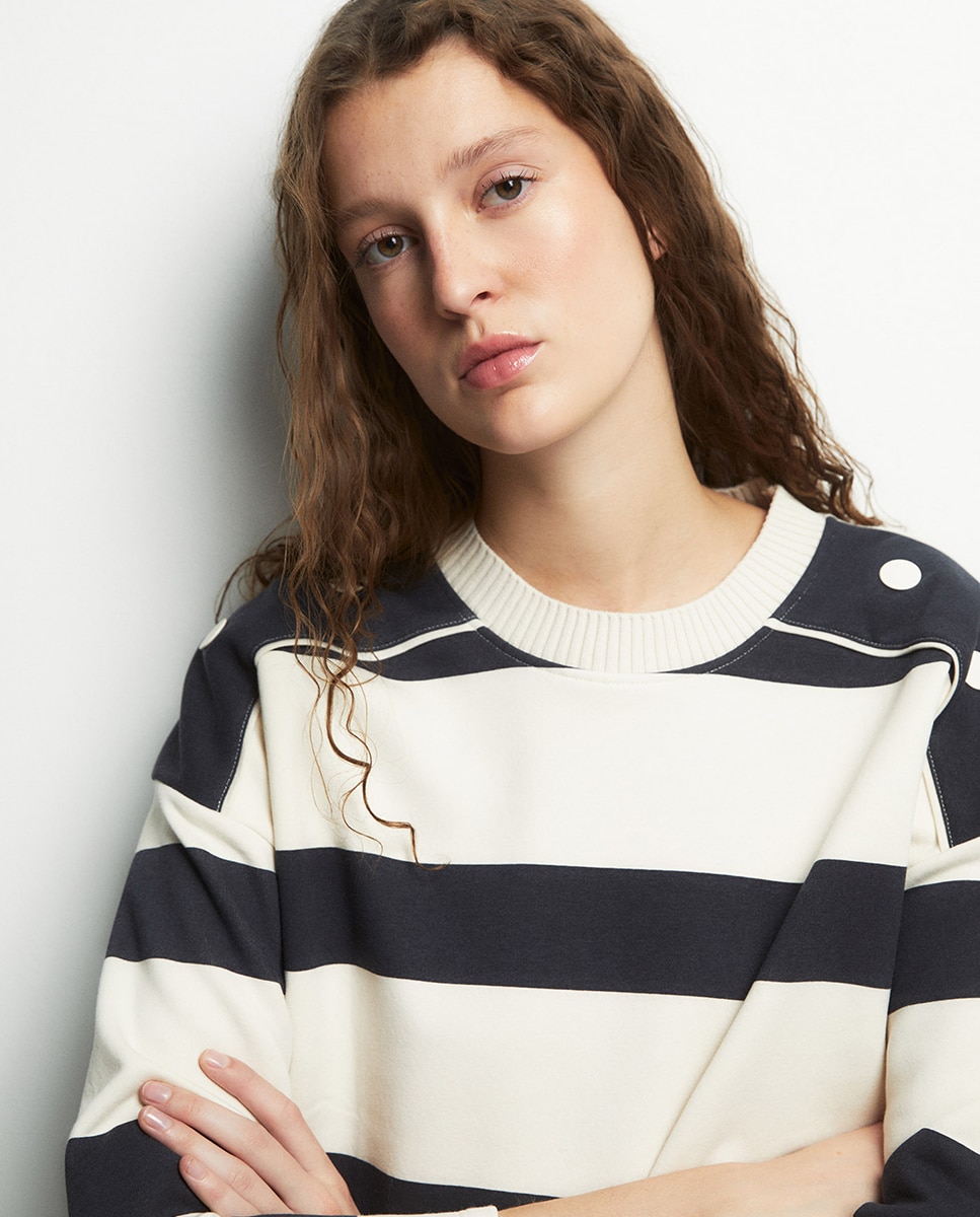 Sweatshirt Rib Básica Azul-marinho-3