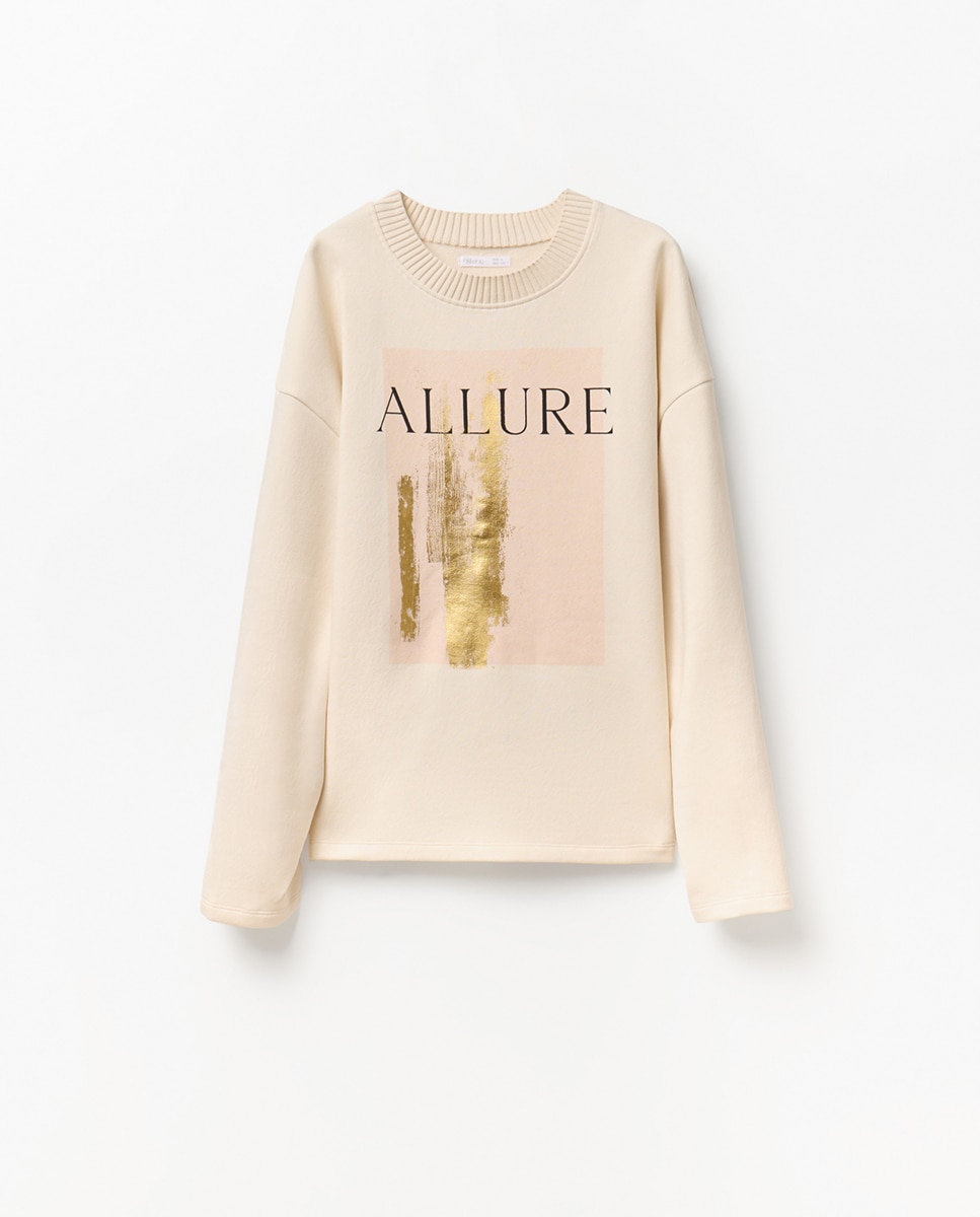 Sweatshirt Rib Básica Cru-4