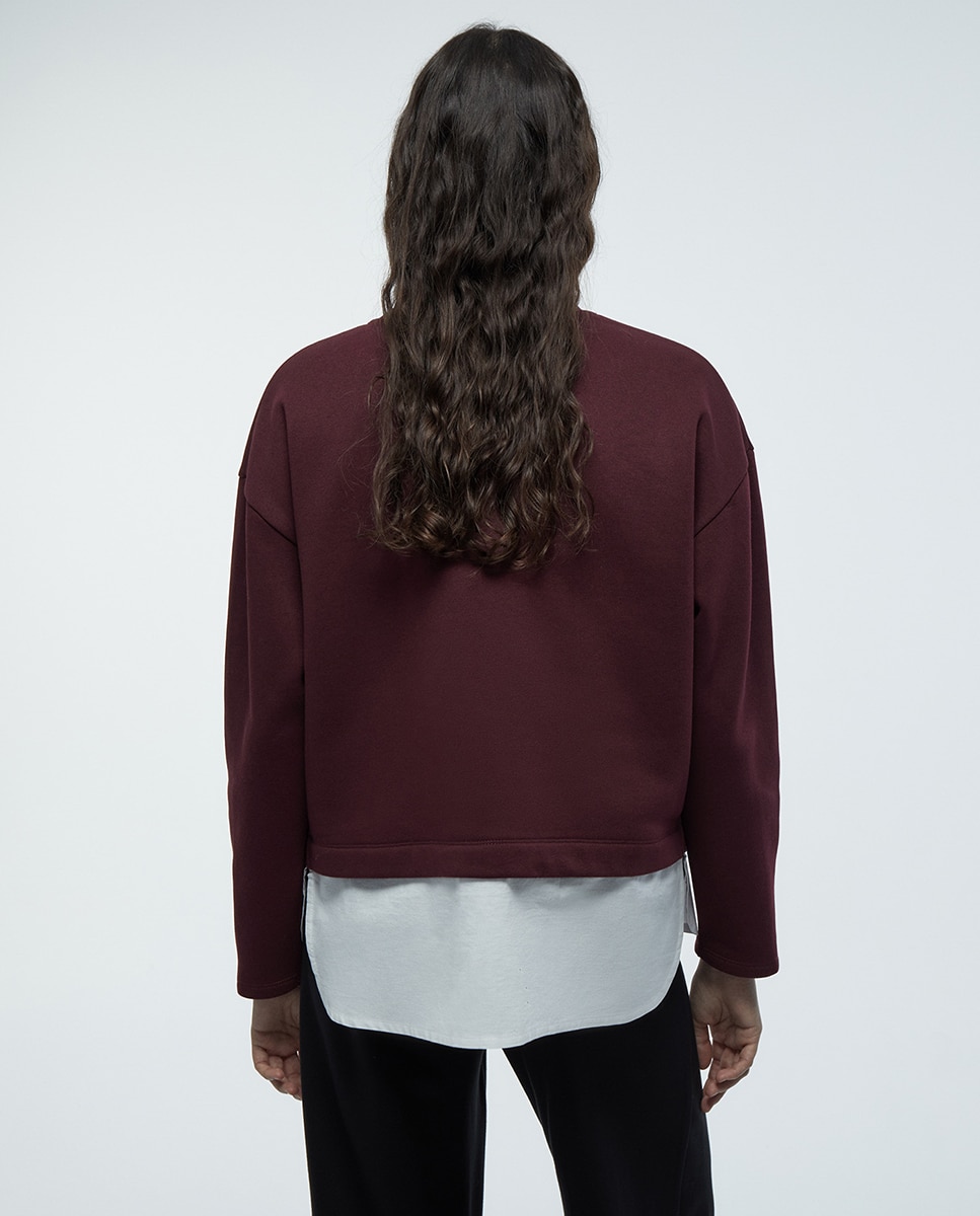 Sweatshirt com Peças Bordeaux-4