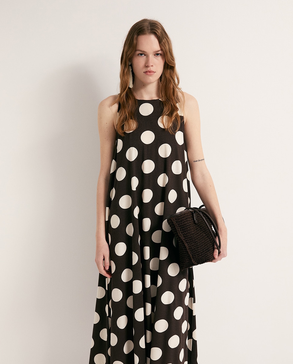 Imagem 0 de Vestido Evasé Estampado