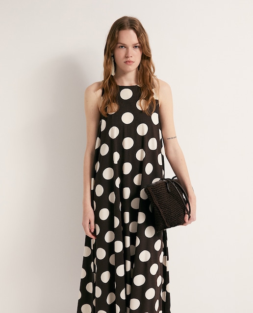 Imagen 0 de Vestido evasé estampado