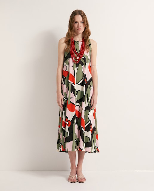 Imagen 0 de Vestido evasé estampado