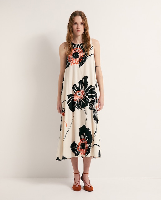 Imagen 0 de Vestido evasé estampado