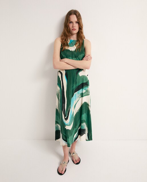 Imagen 0 de Vestido evasé estampado