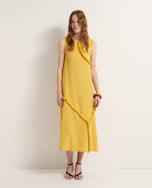 Imagen 0 de Vestido fleco adorno