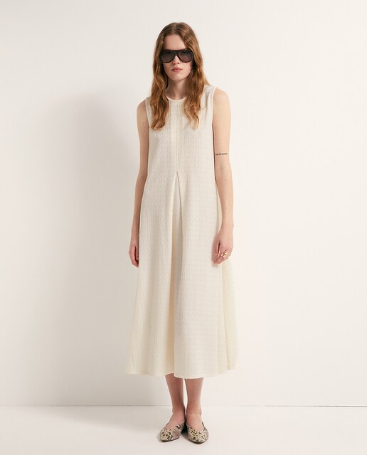 Imagen 0 de Vestido textura evasé