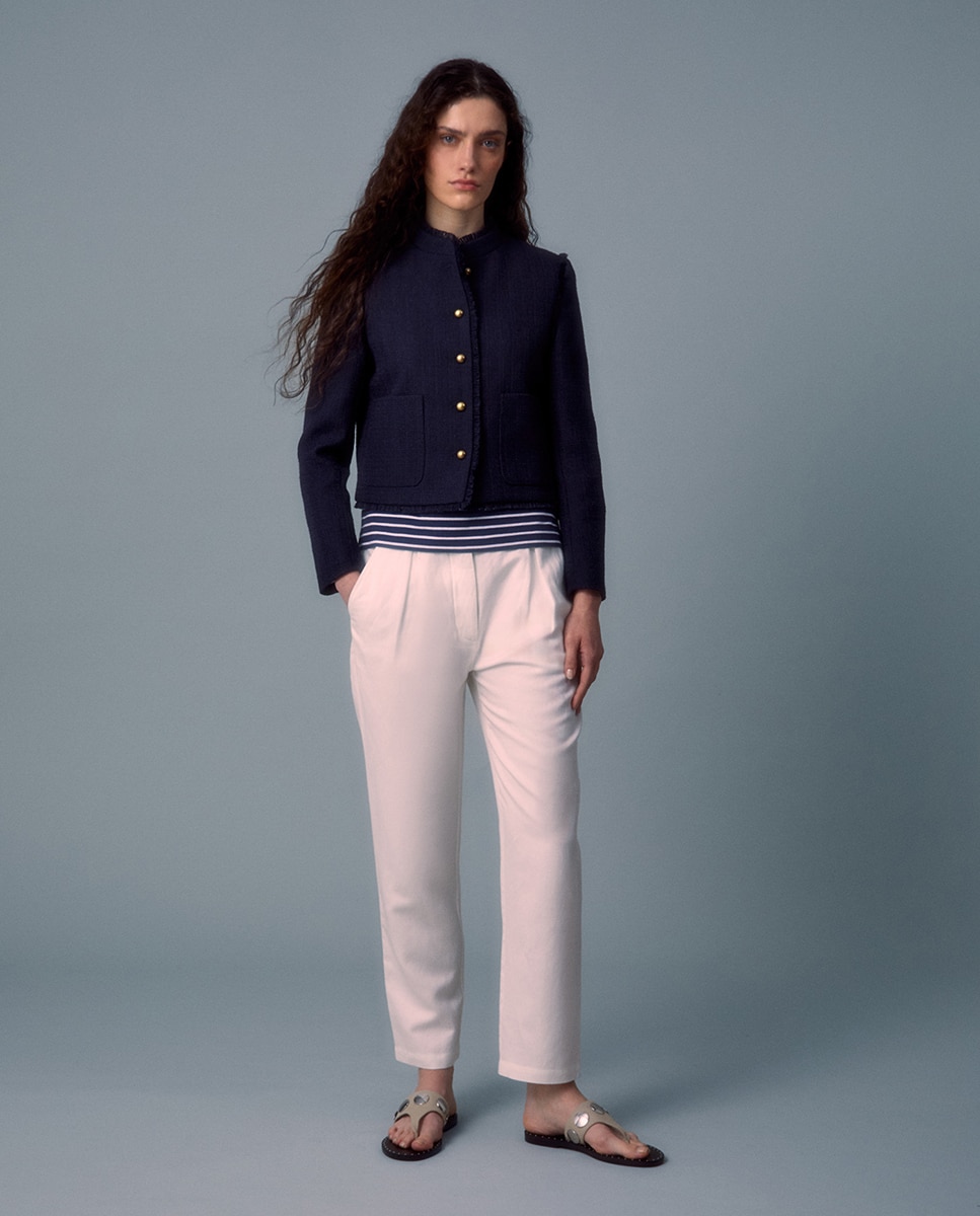 Sfera - Chaqueta rústica flecos.