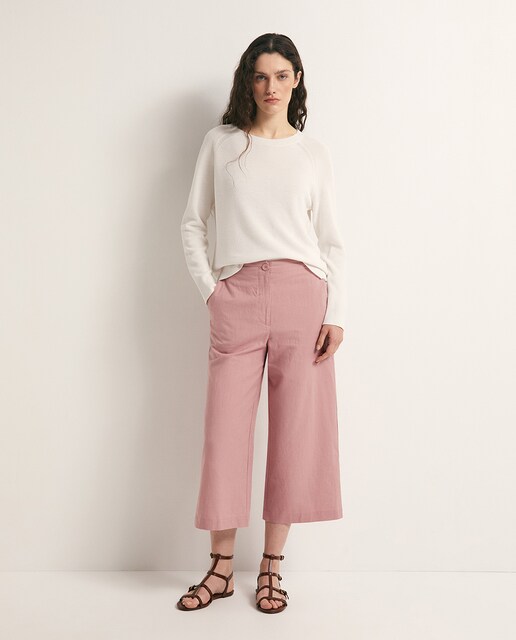 Imagen 0 de Pantalón culotte lino