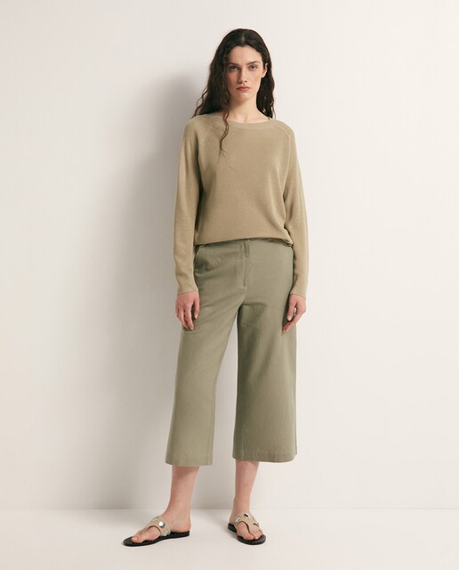 Imagen 0 de Pantalón culotte lino