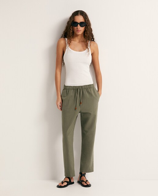 Imagen 0 de Pantalón recto lino