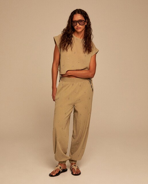 Imagen 0 de Pantalon gasa lurex