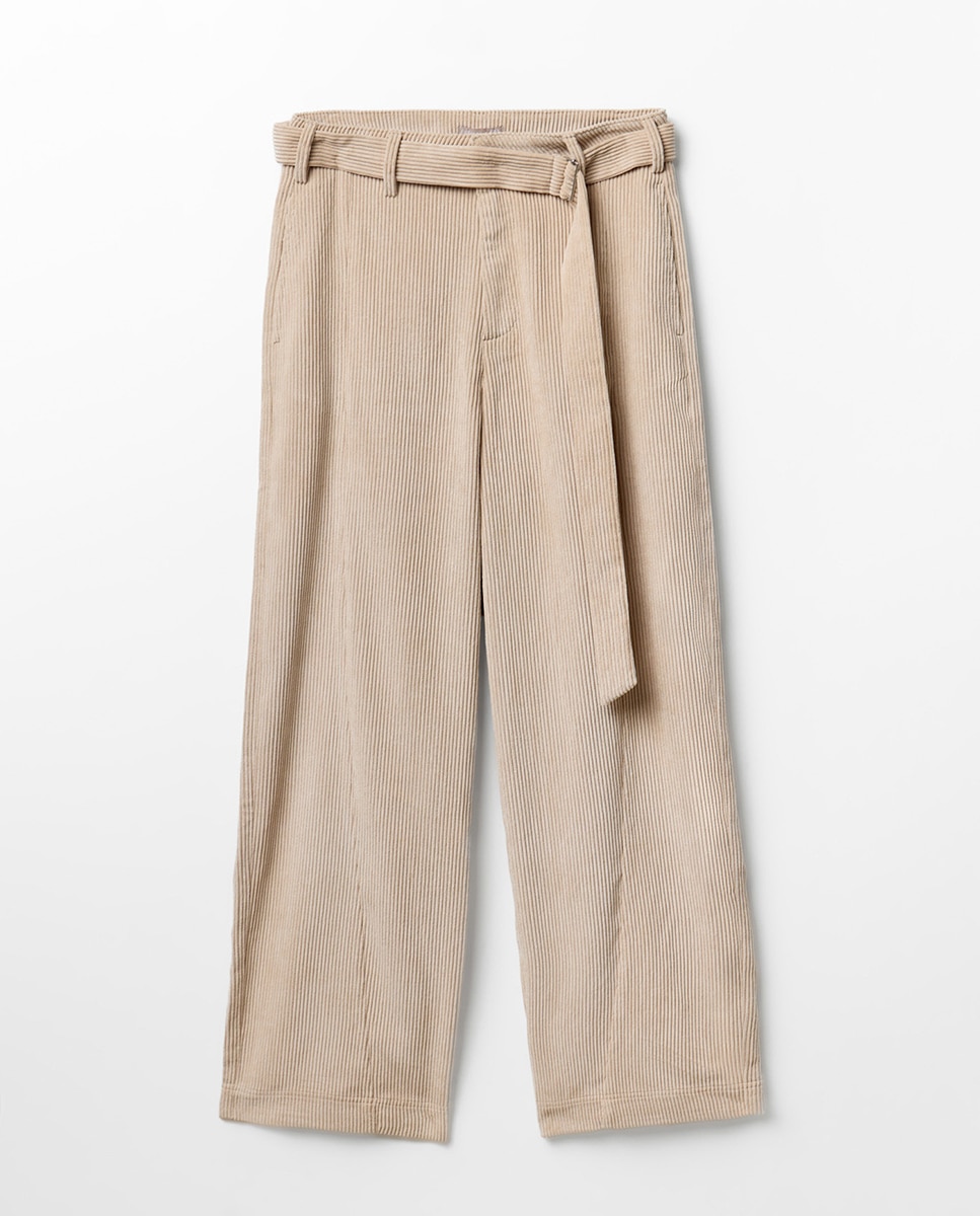 Imagen 5 de Pantalón ancho pana - Sfera - Beige Beige