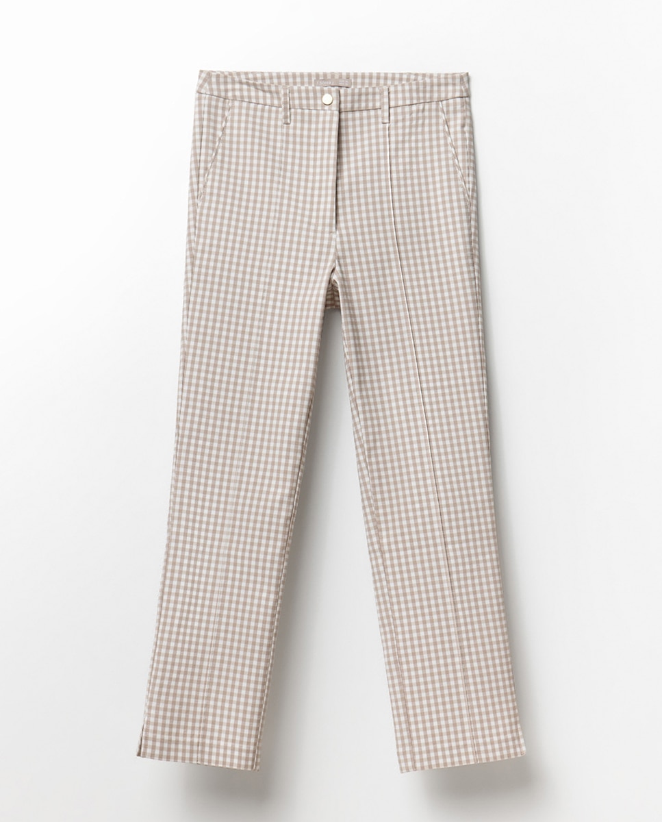 Calças com jacquard Cru-5