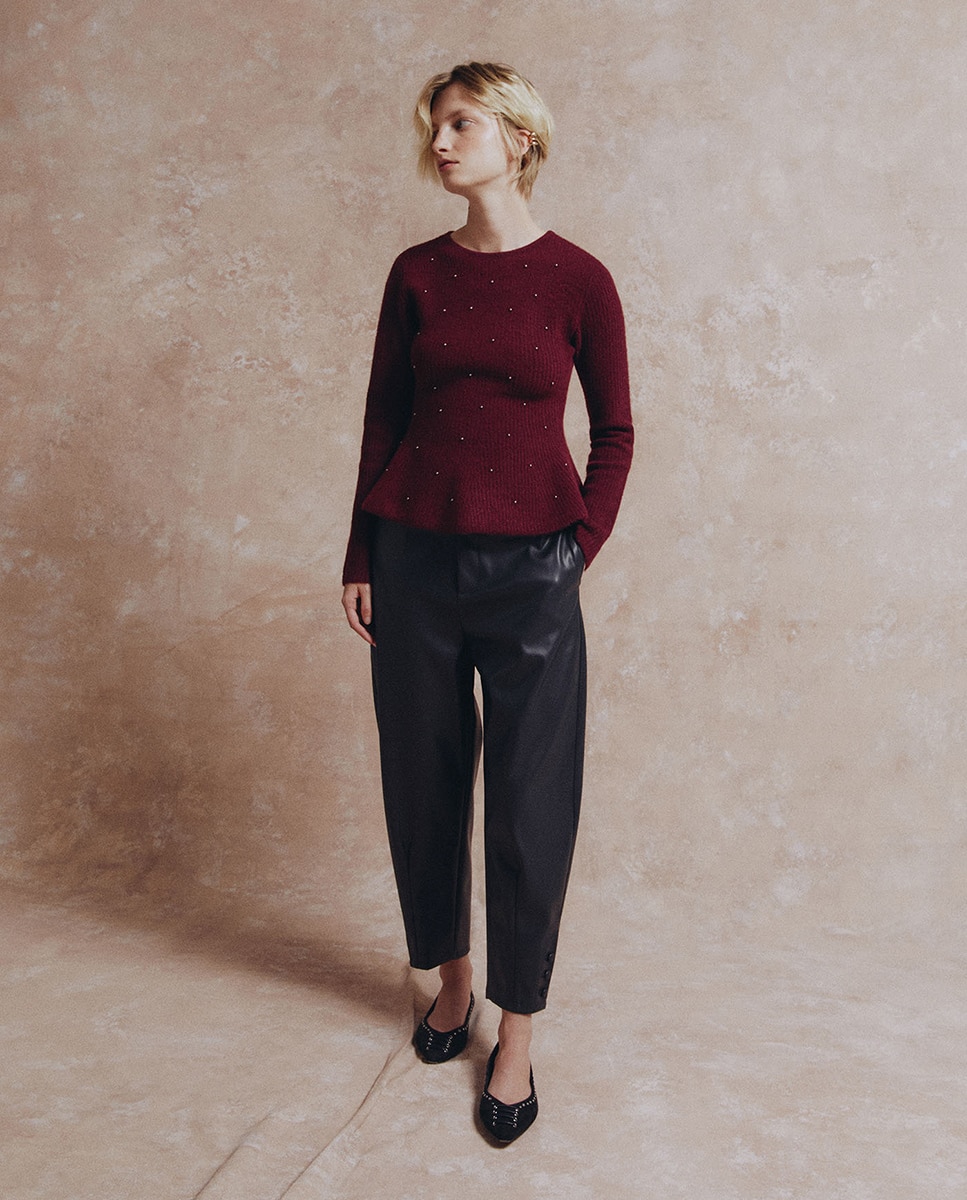 Imagen 2 de Pantalón polipiel - Sfera - Negro Negro