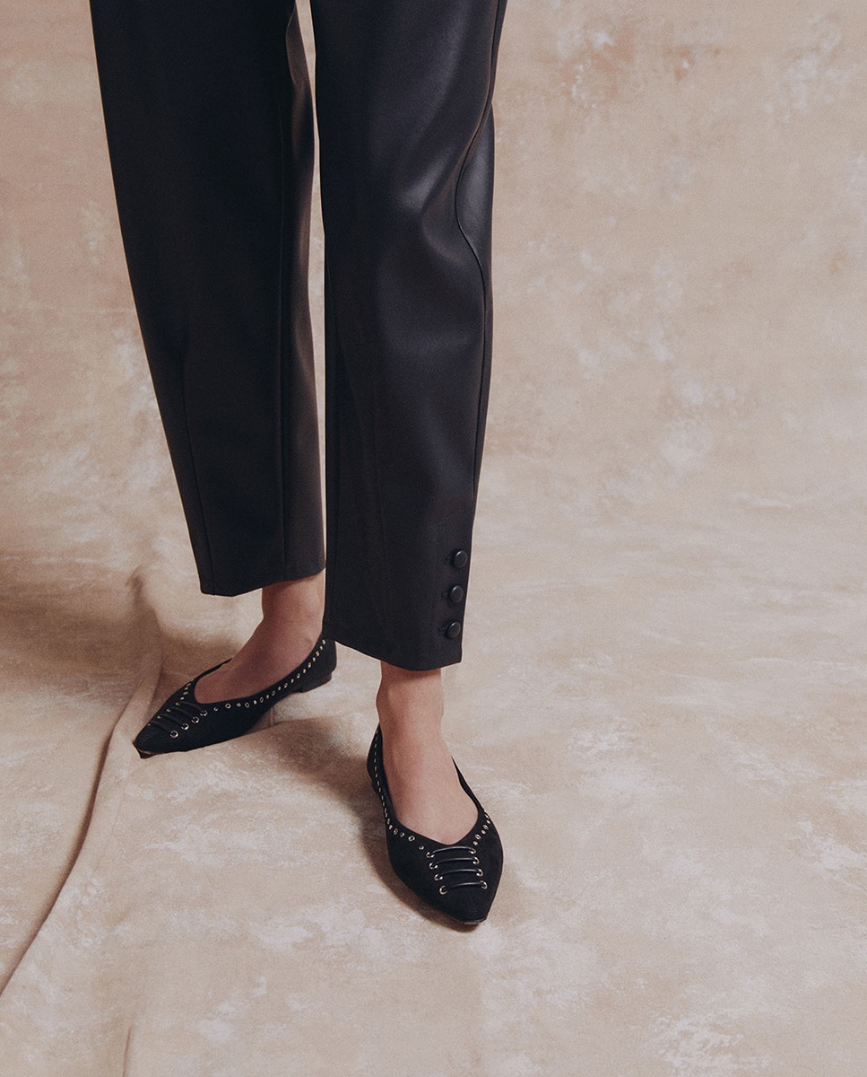 Imagen 4 de Pantalón polipiel - Sfera - Negro Negro