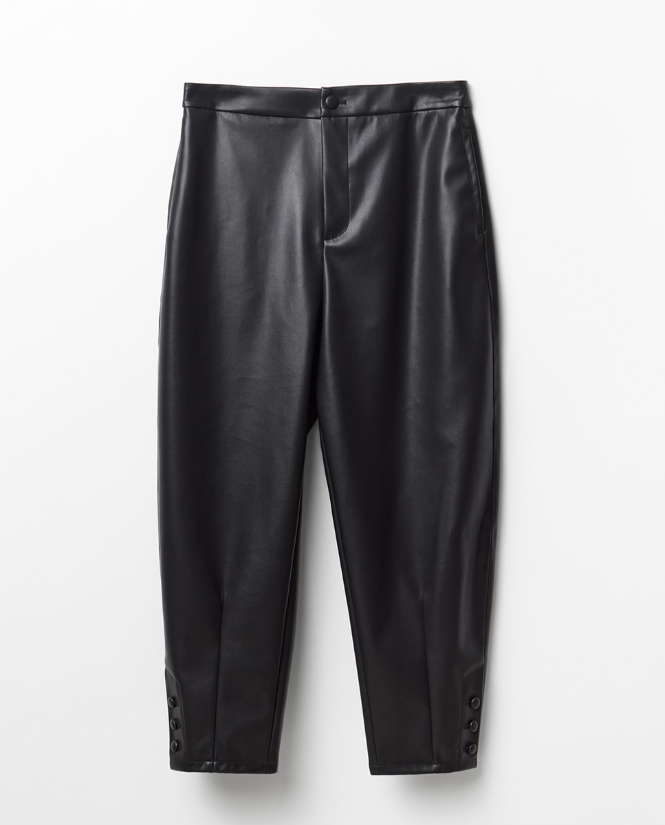 Imagen 6 de Pantalón polipiel - Sfera - Negro Negro