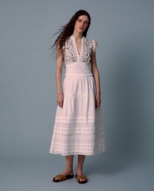 Imagen 0 de Falda cortes cintas