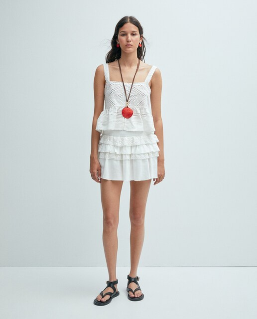 Imagen 0 de Falda volantes lace