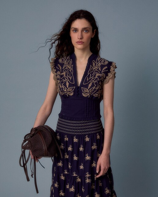 Imagen 0 de Blusa corse bordados