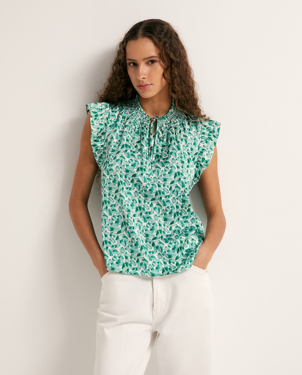 Imagem 0 de Top Fluido com Estampado