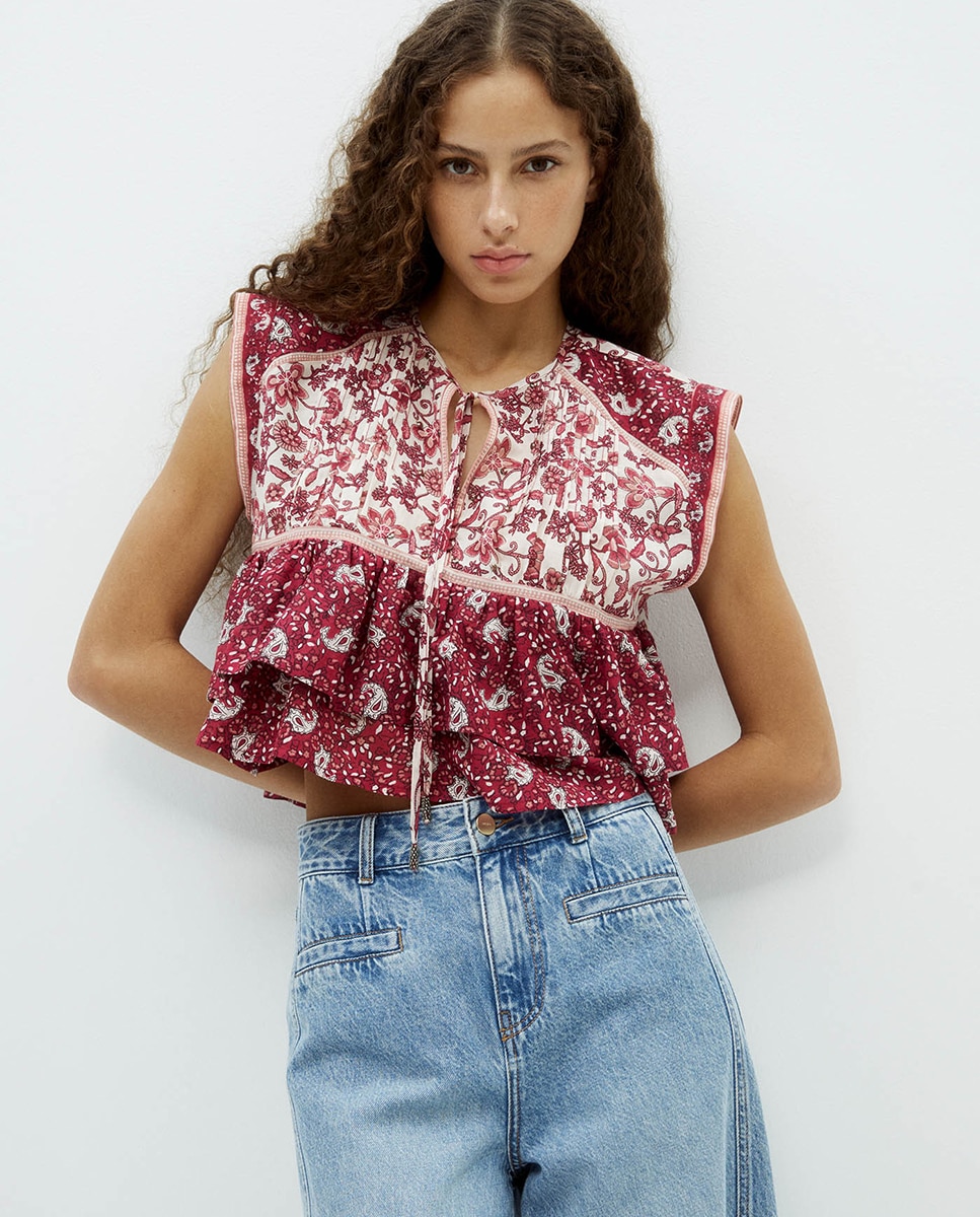 Sfera - Blusa estampada.
