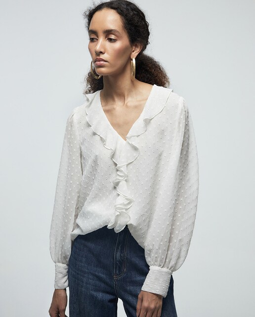 Imagen 0 de Blusa plumeti volante