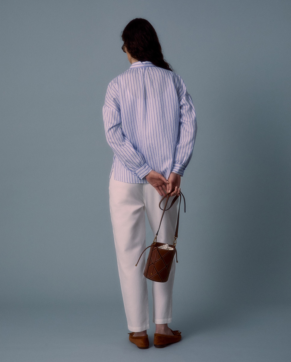 Camisa às Riscas Azul-claro-4