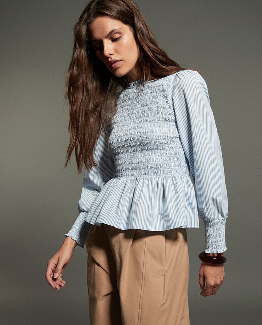 Imagen 0 de Blusa rayas goma