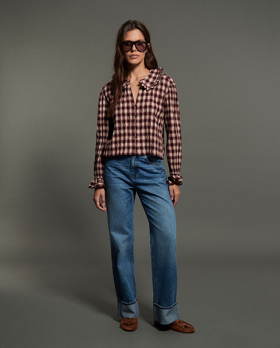 Camisa cuadros - Sfera - Burdeos Burdeos-2