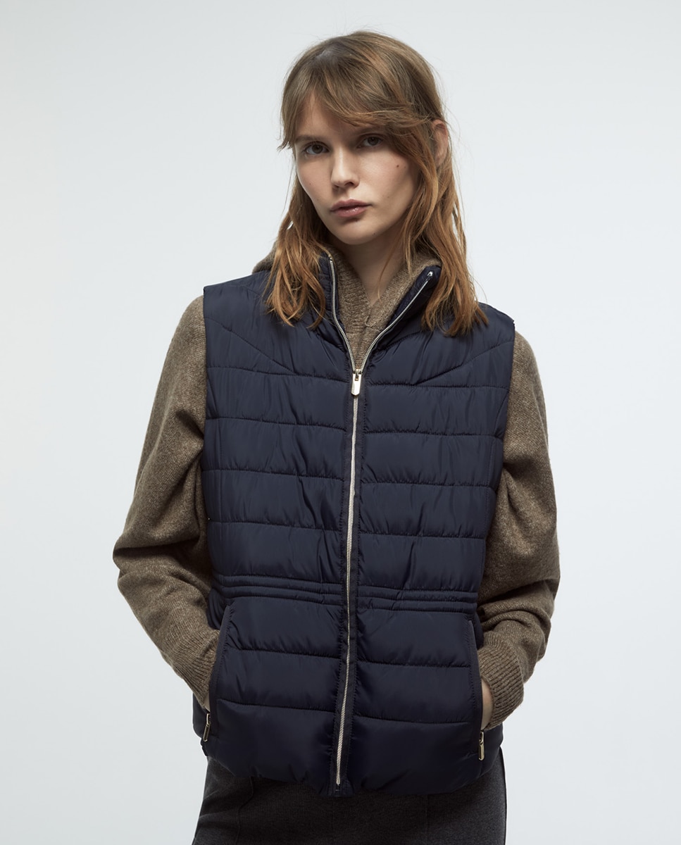 Colete acolchoado Azul-marinho-2