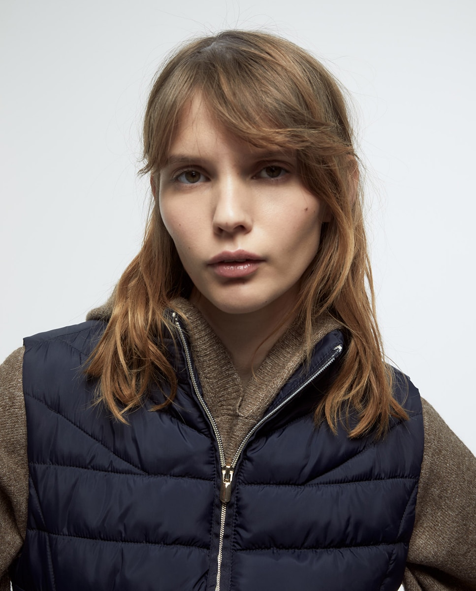 Colete acolchoado Azul-marinho-3