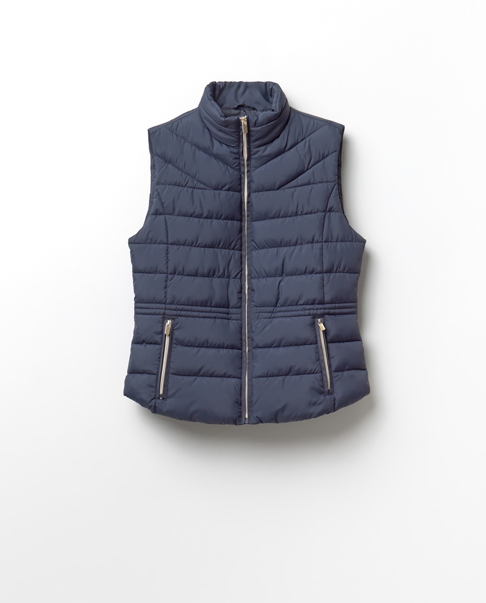 Colete acolchoado Azul-marinho-5
