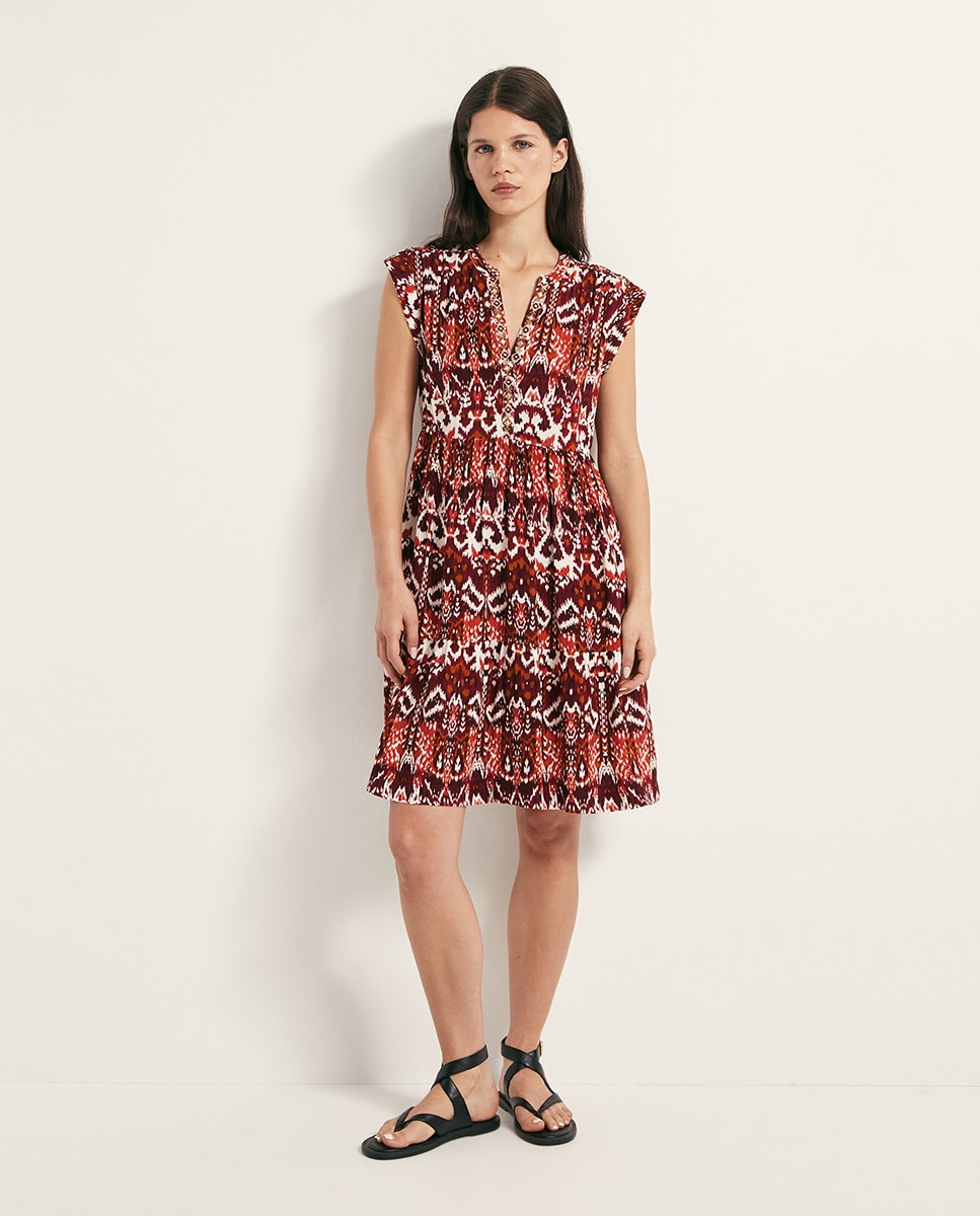 Imagem 0 de Vestido Tipo Túnica com Bordado