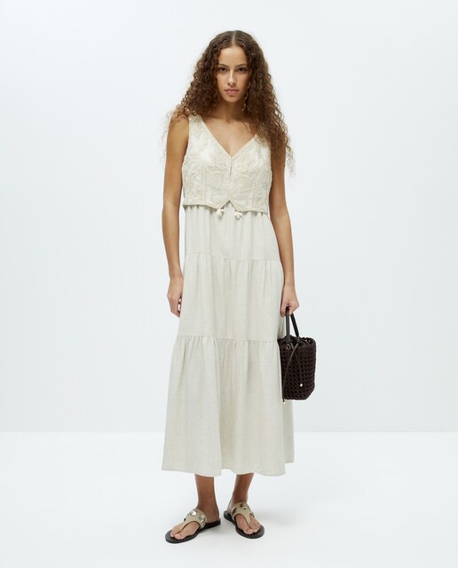 Imagen 0 de Vestido chaleco cordón